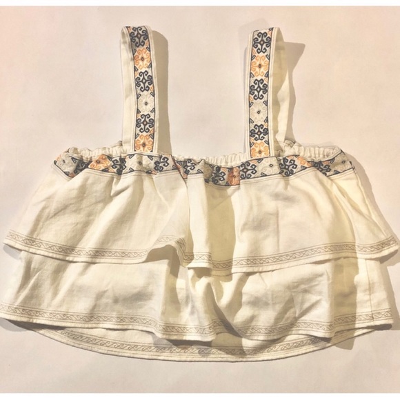 NWT // MADEWELL Embroidered Tier Top - Picture 3 of 4